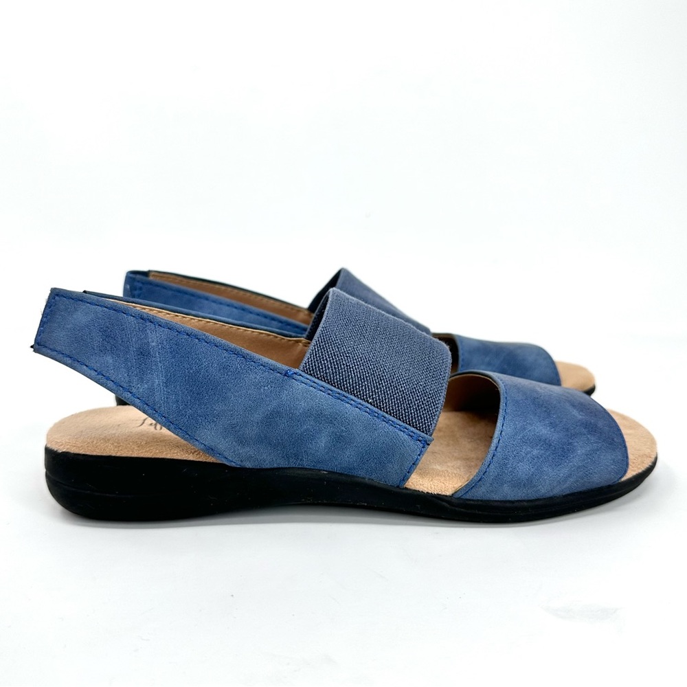 LifeStride Esta, Womens Blue Sandals Elastic Band - Picture 5 of 15
